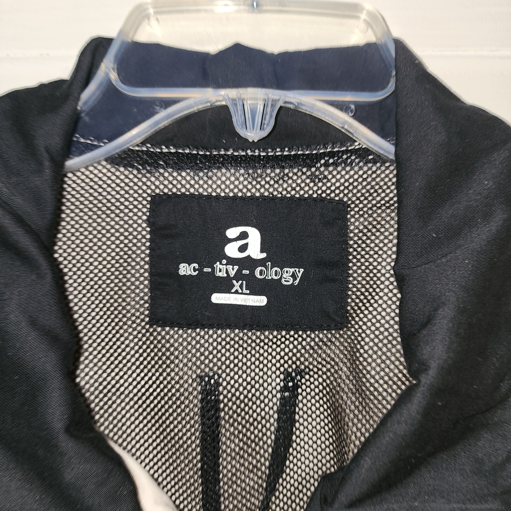 Women's Ac-tiv-ology  Full Zip-Up And Snap Up Jacket Khaki Size XL Pockets - Picture 2 of 10